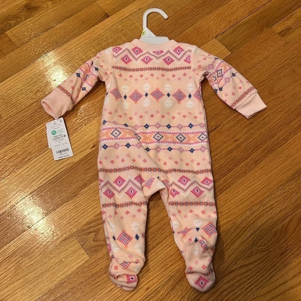 NWT Baby Girl Zip Up Onesie 3 months